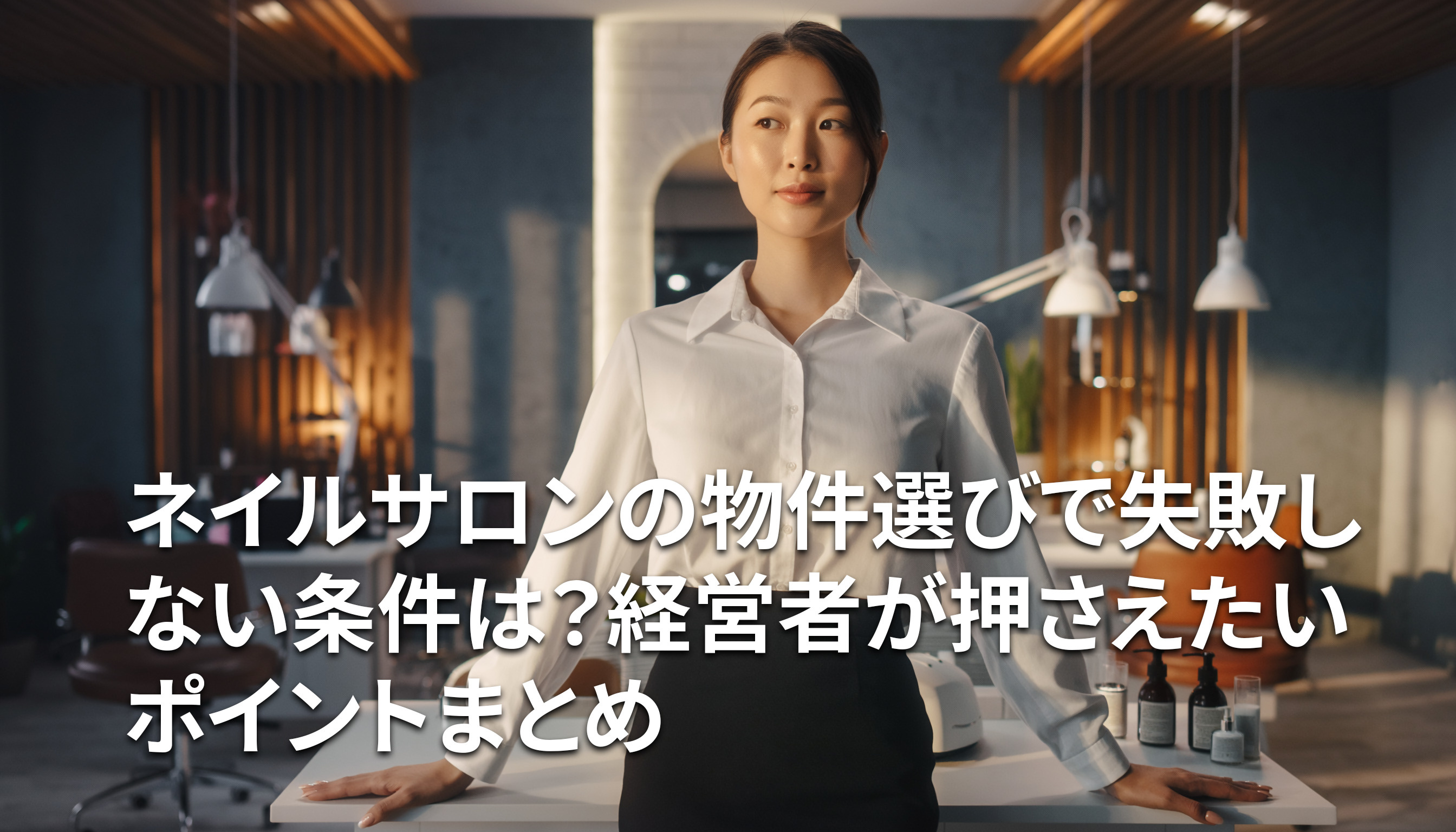 ネイルサロンの物件選びで失敗しない条件は？経営者が押さえたいポイントまとめの画像