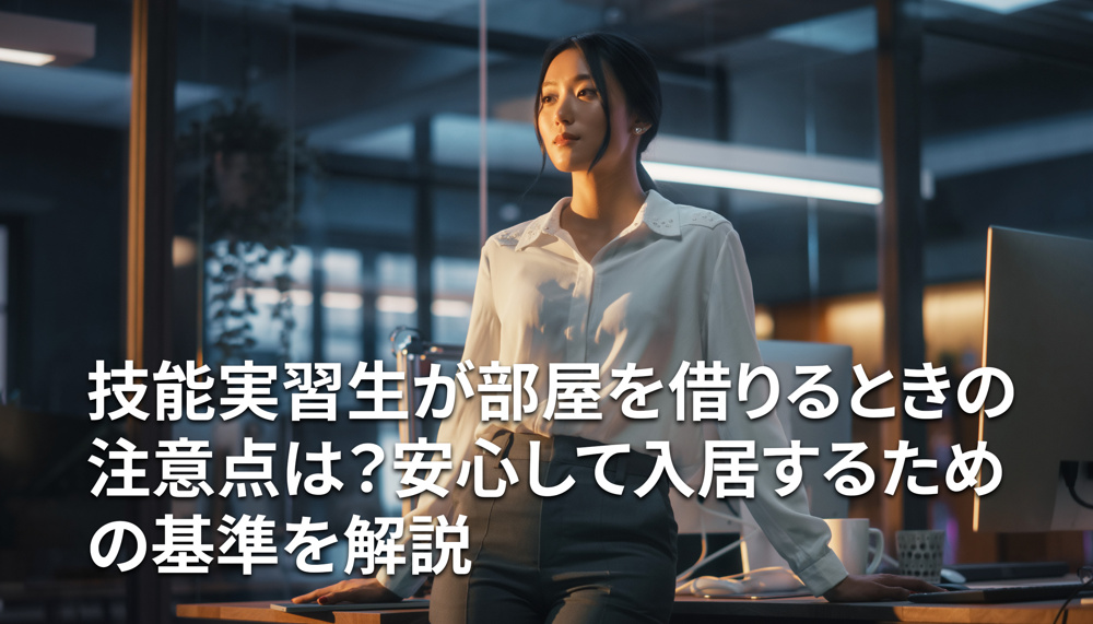 技能実習生が部屋を借りるときの注意点は？安心して入居するための基準を解説の画像