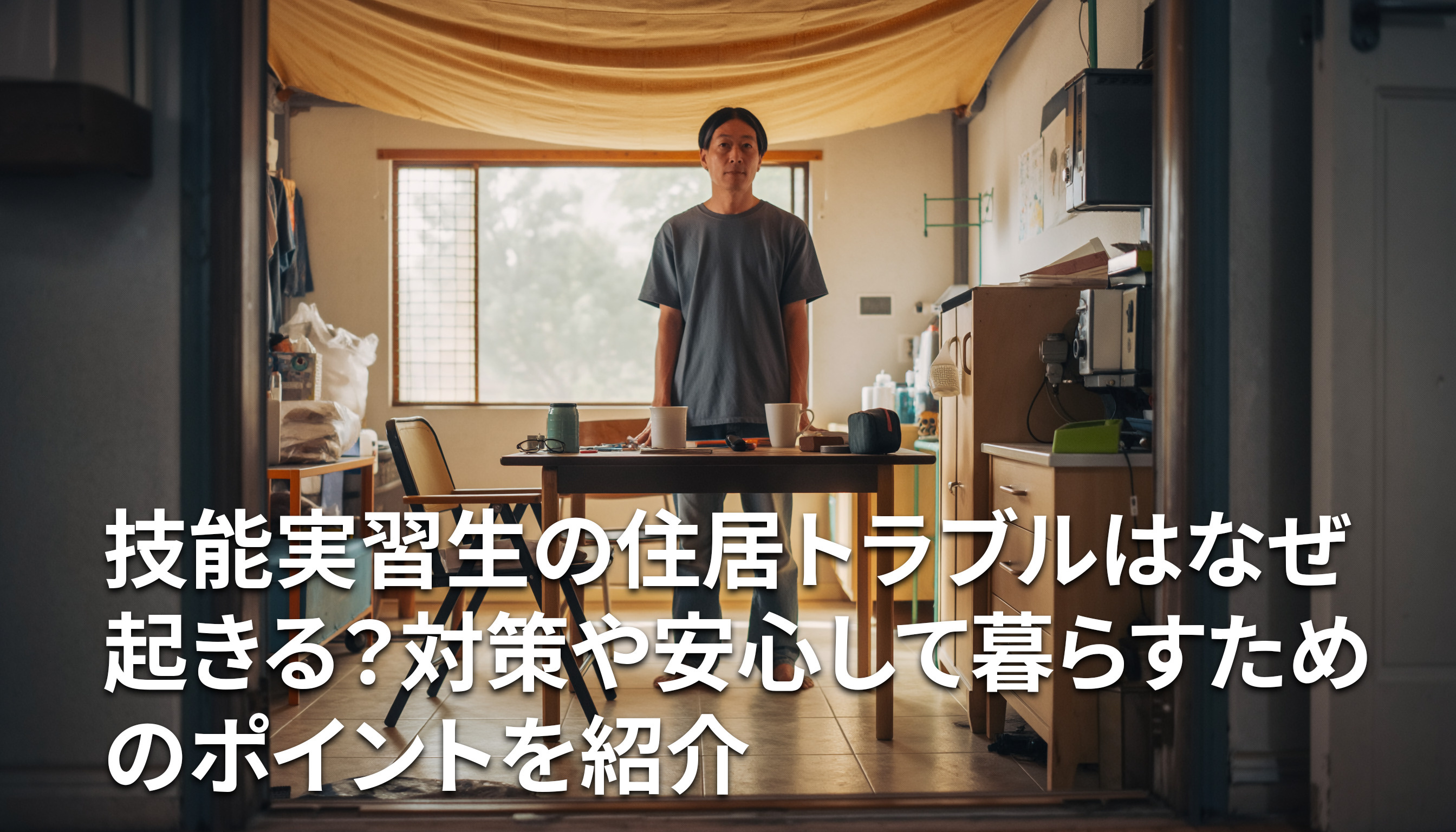技能実習生の住居トラブルはなぜ起きる？対策や安心して暮らすためのポイントを紹介の画像