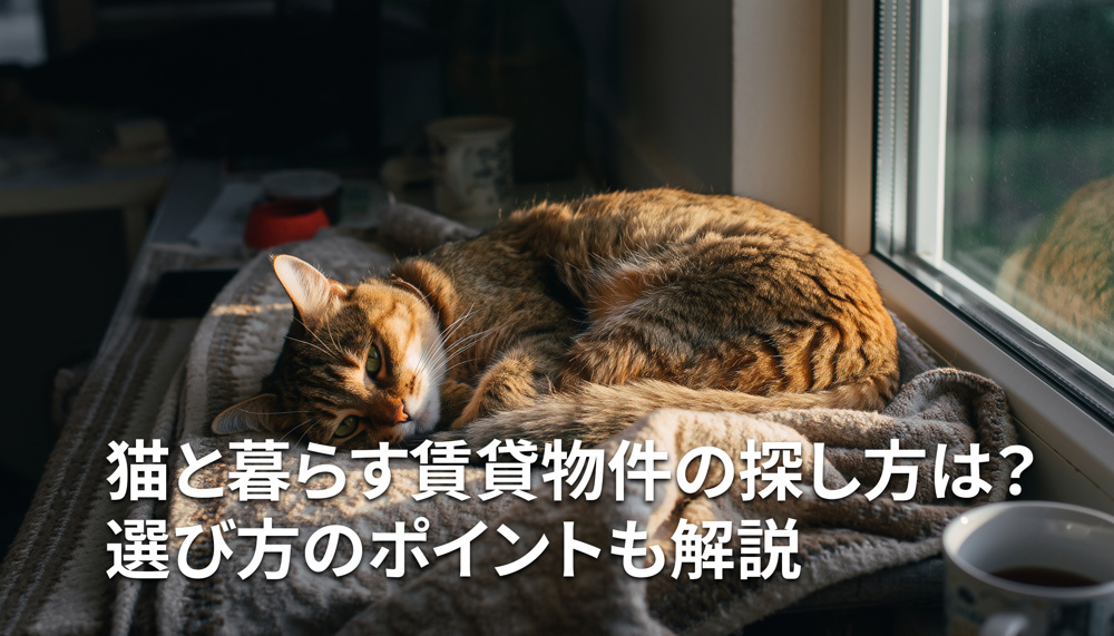 猫と暮らす賃貸物件の探し方は？選び方のポイントも解説の画像
