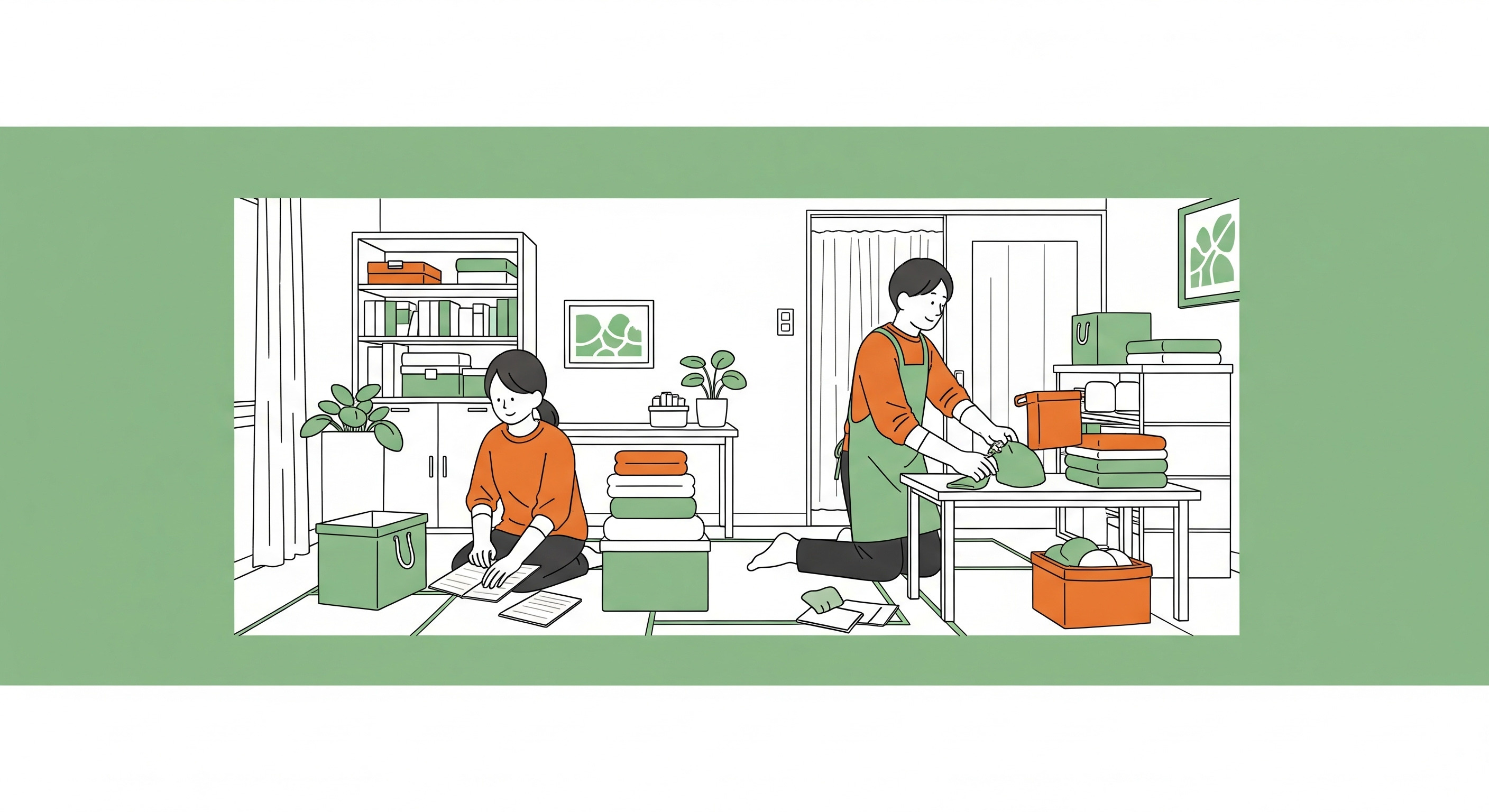 綺麗に清掃されたリビング