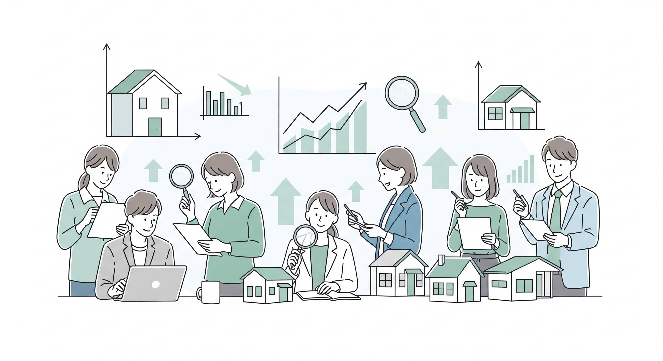 カレンダーと家の模型