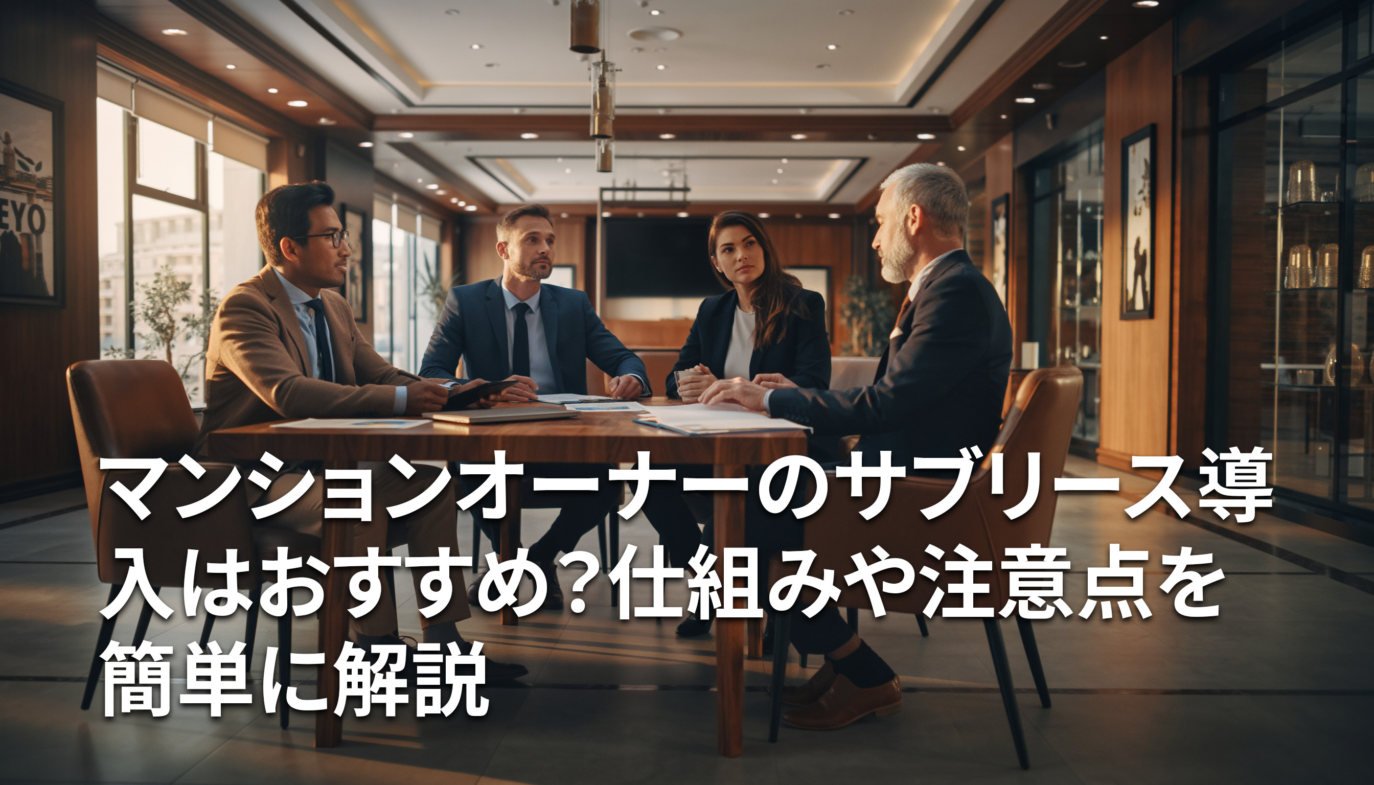 マンションオーナーのサブリース導入はおすすめ？仕組みや注意点を簡単に解説の画像