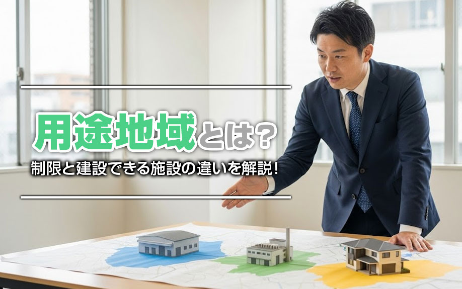 用途地域とは？制限と建設できる施設の違いを解説！の画像