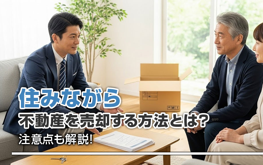 住みながら不動産を売却する方法とは？注意点も解説！の画像