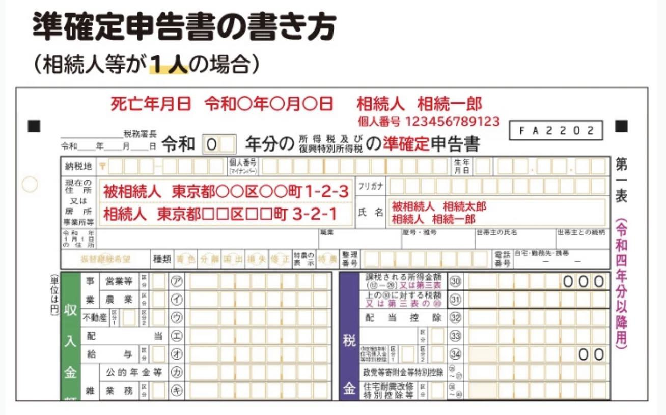 日進市で相続が発生したら知っておきたい「準確定申告」とは?の画像