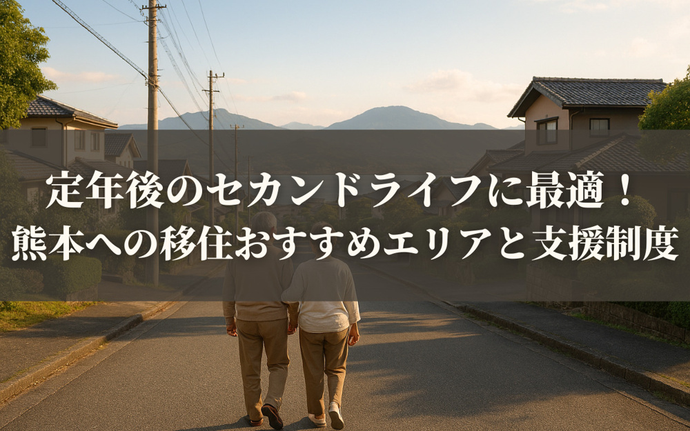 定年後のセカンドライフに最適！熊本への移住おすすめエリアと支援制度の画像
