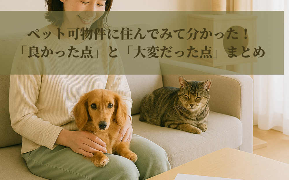 ペット可物件に住んでみて分かった！「良かった点」と「大変だった点」まとめ（熊本版）の画像