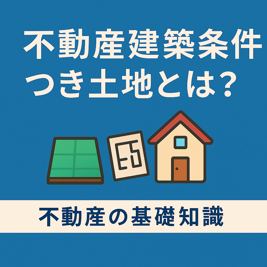  不動産の基礎知識：建築条件付き土地とは？仕組み・注意点・メリットを徹底解説！の画像