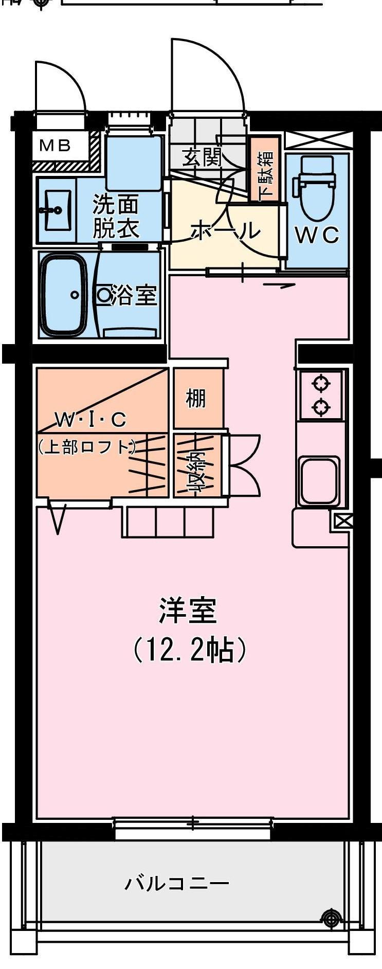 サンライズ富高 西の間取り図