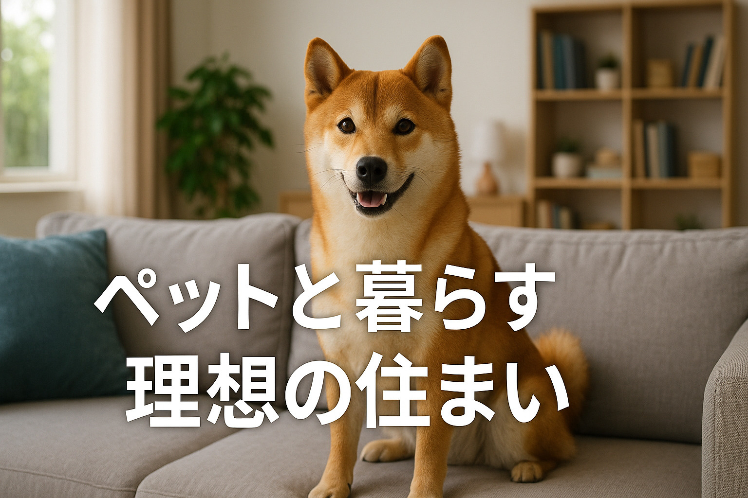 ペットと暮らす理想の住まいの画像