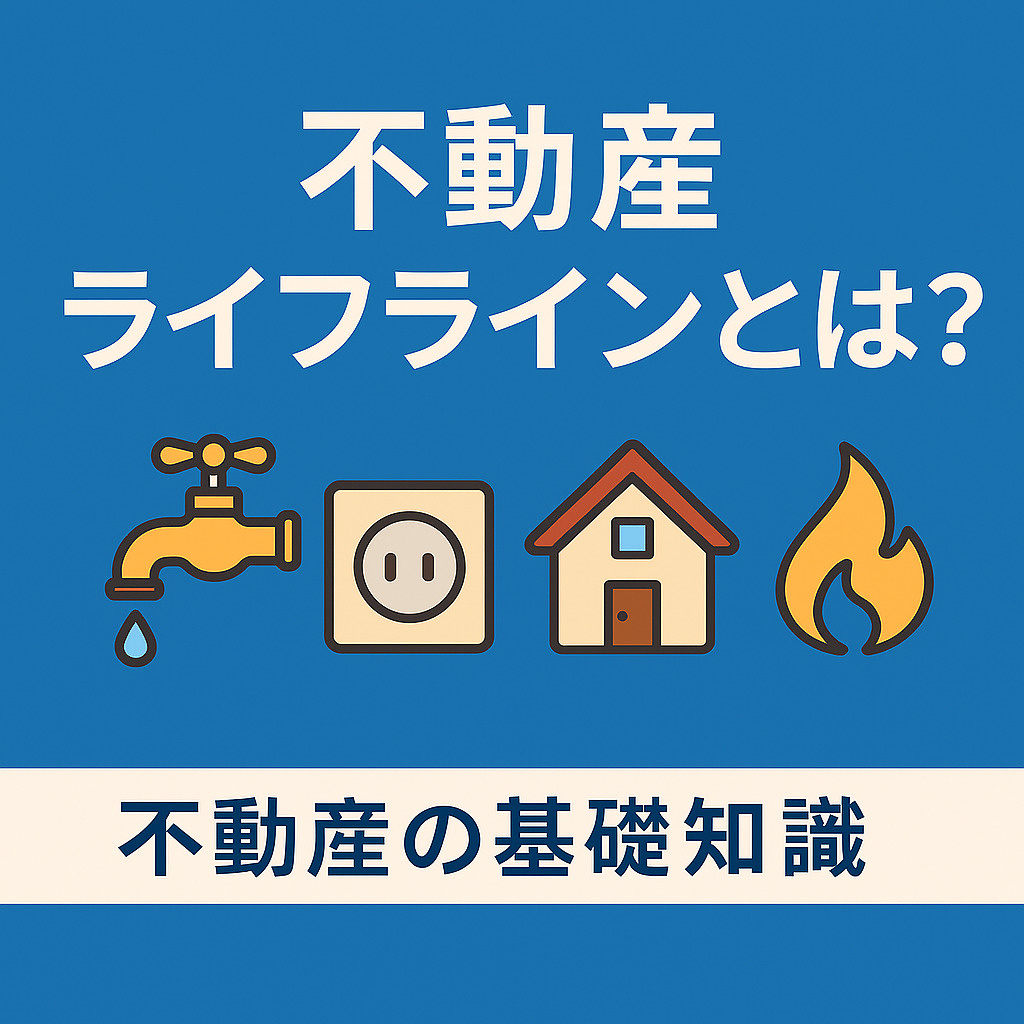  不動産 ライフラインとは？ 暮らしに欠かせないインフラの画像