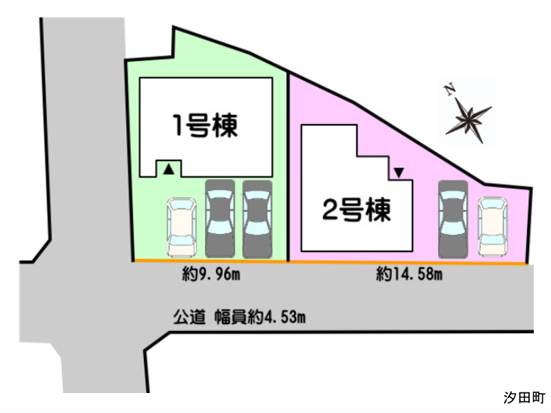 汐田町１号棟　配置図