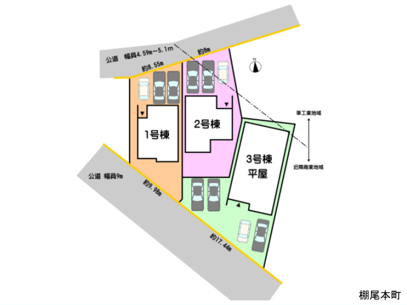 棚尾本町　配置図