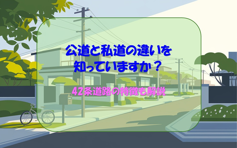 公道と私道の違いを知っていますか?42条道路の特徴も解説|可児市・美濃加茂市周辺で不動産の購入・売却のことなら株式会社エイトリアルにお任せください!