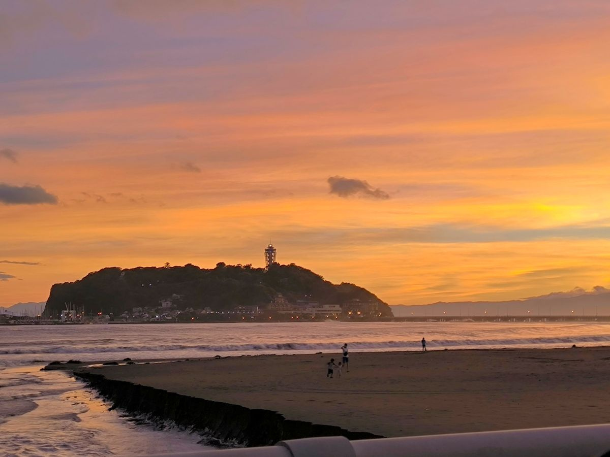 腰越海岸＠鎌倉の画像