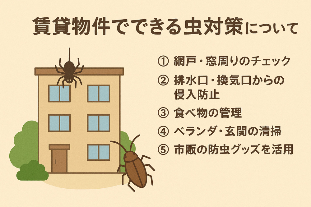 賃貸物件でできる虫対策について～名古屋 My賃貸～の画像