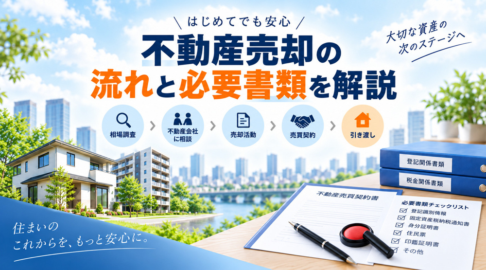 不動産売却の流れと必要書類を解説の画像
