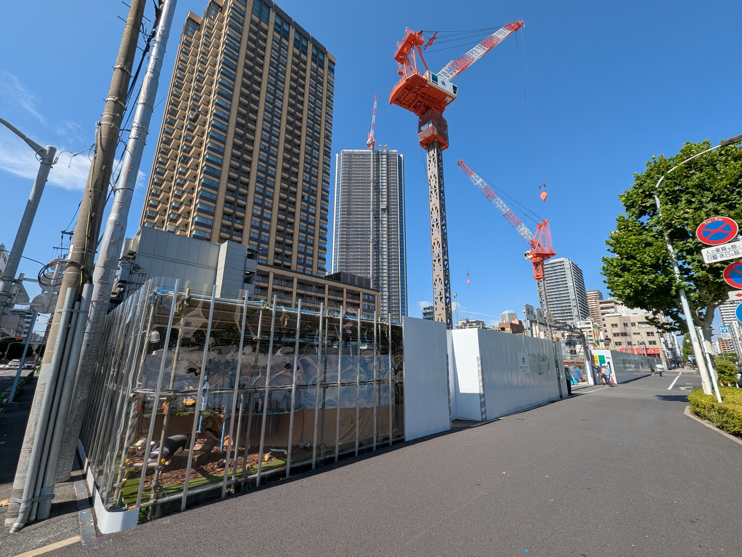 セントラルガーデン月島ザタワーの建設現地