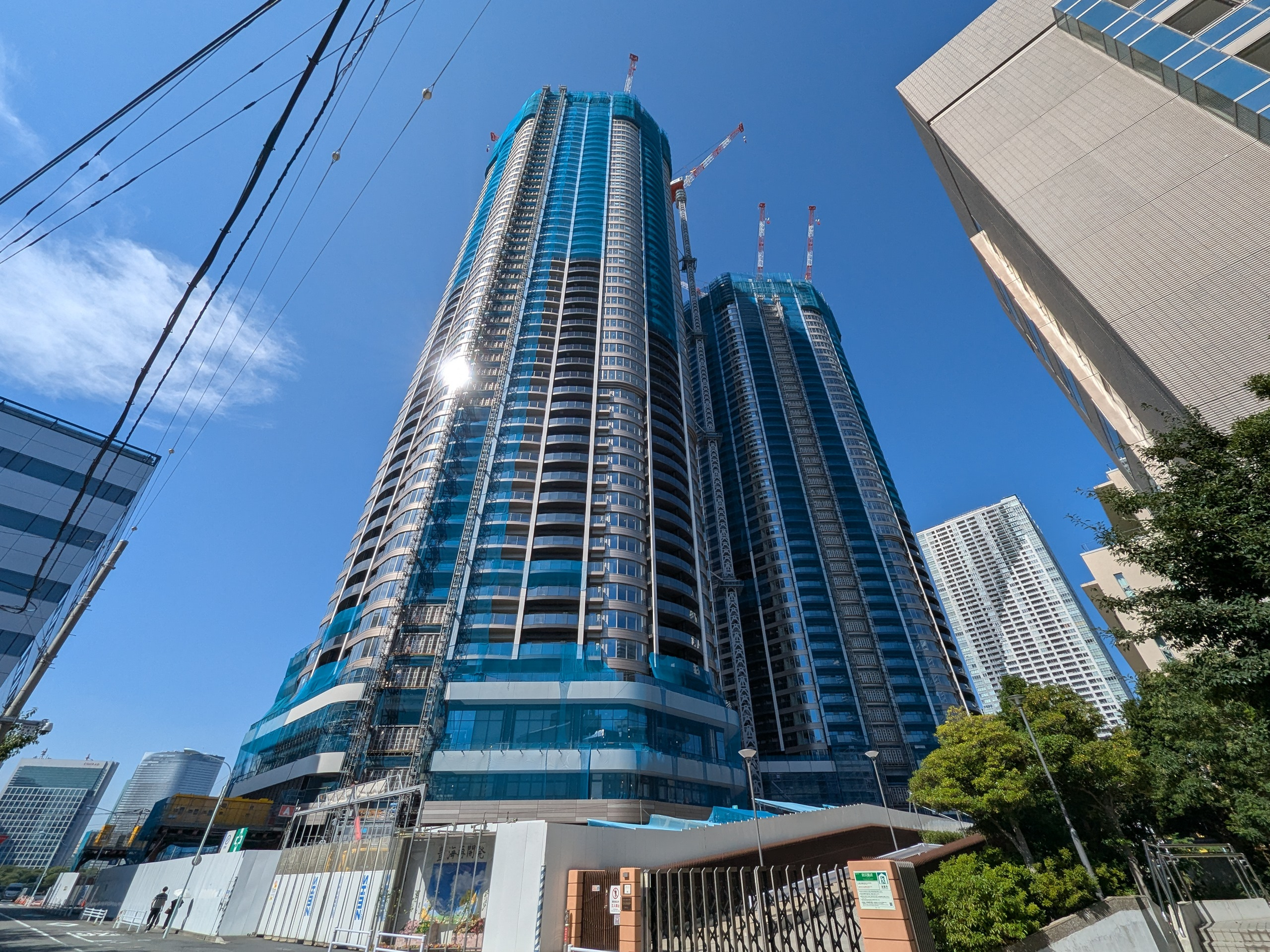 ザ豊海タワーマリーナ＆スカイの建設現地