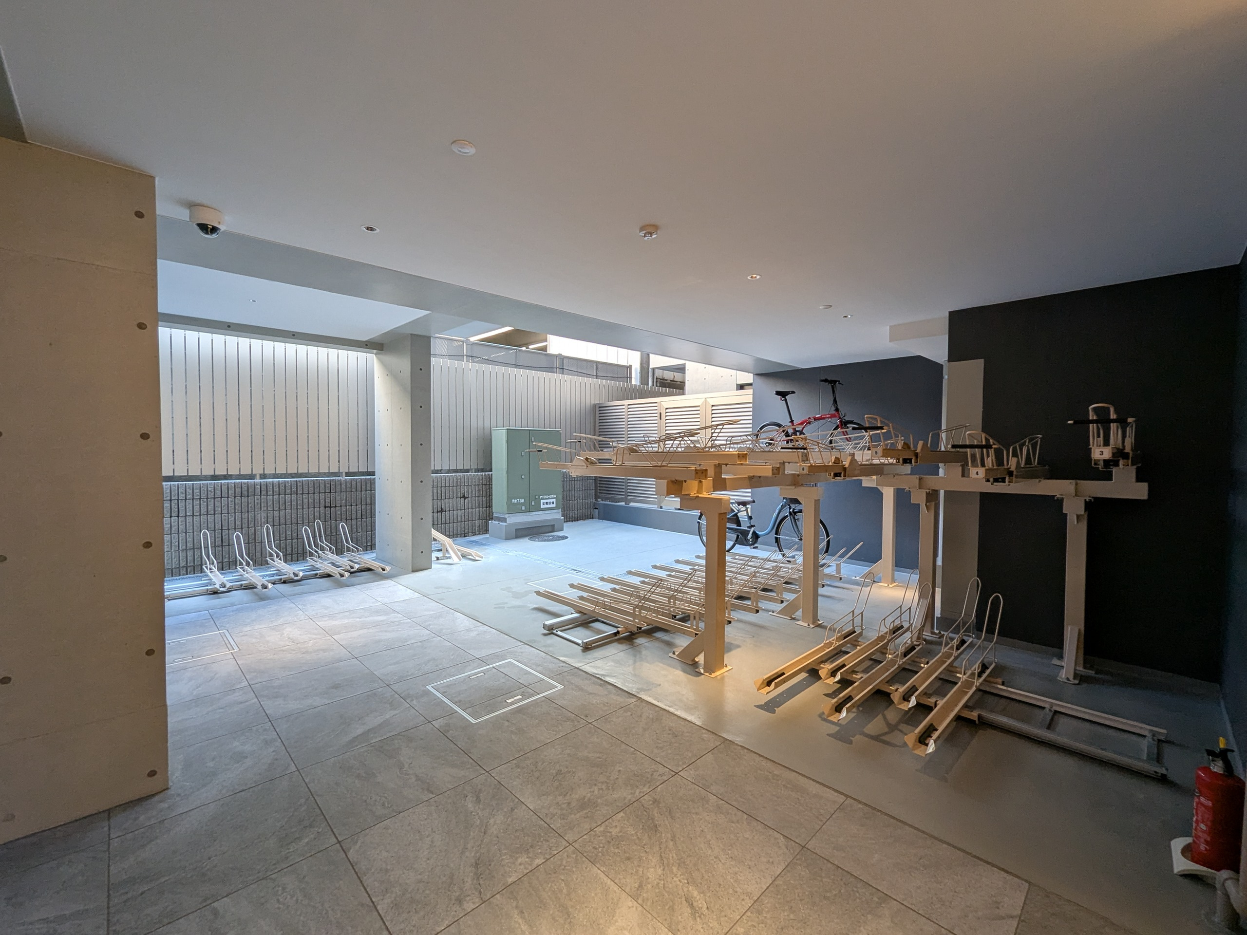 ピアース銀座レジデンスの自転車置場