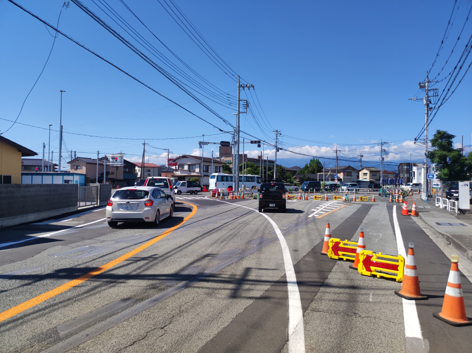 国道52号線上石田改良工事！？の画像