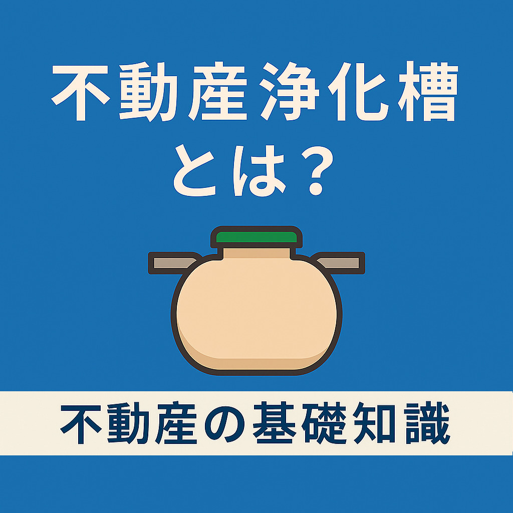 不動産の基礎知識：浄化槽とは？種類・維持管理・費用・下水切替までやさしく解説の画像