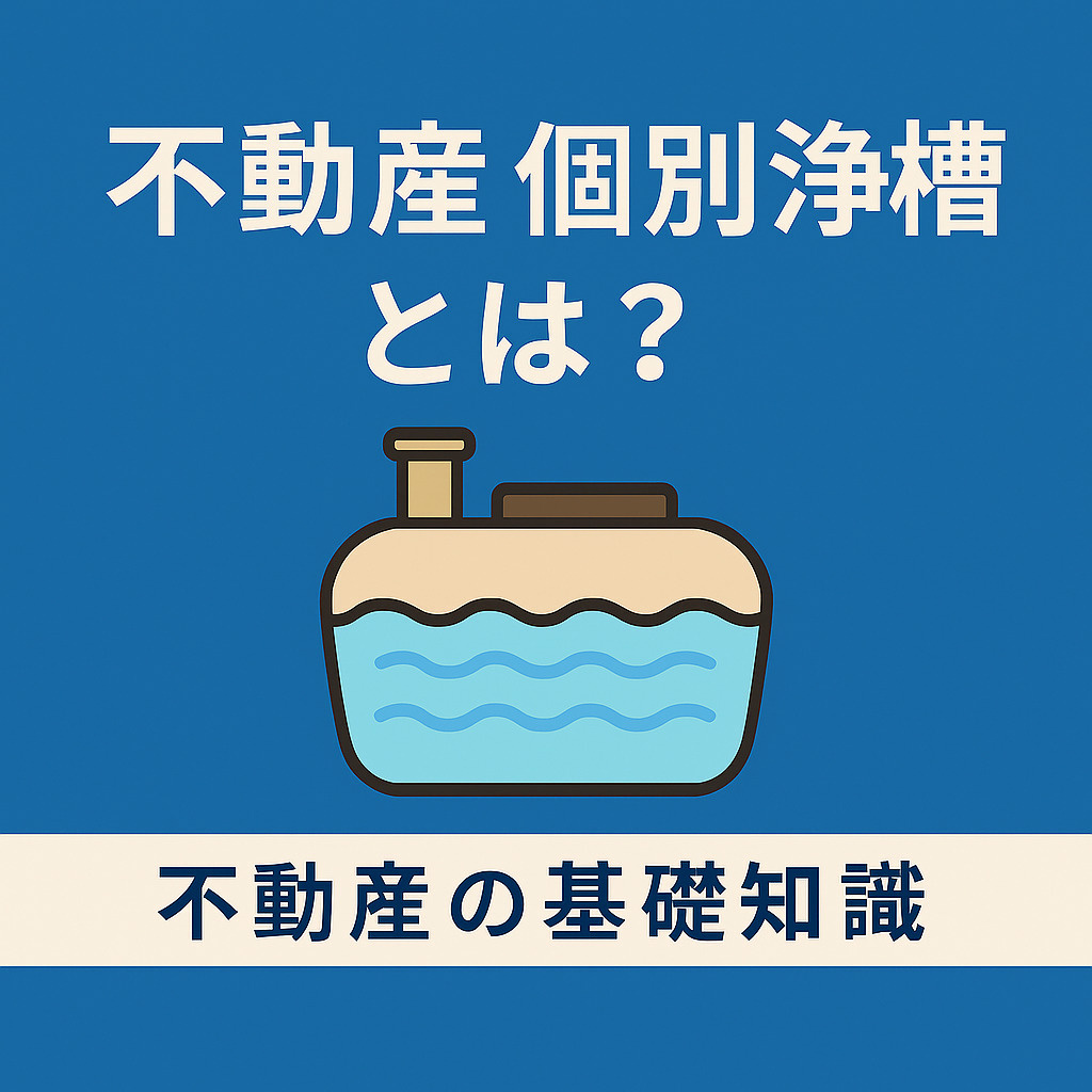  不動産の基礎知識：個別浄化槽とは？種類・維持管理・費用・配置計画をやさしく解説の画像