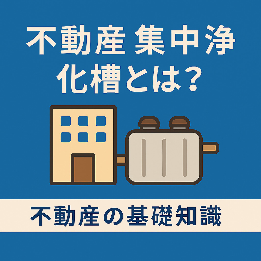 ️ 不動産の基礎知識：集中浄化槽とは？仕組み・管理・費用分担・売買時の注意点をやさしく解説の画像