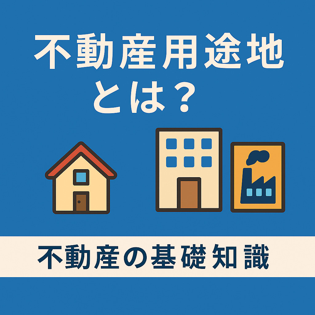 ️ 不動産の基礎知識：用途地域とは？13分類の特徴・建築制限・確認方法をやさしく解説の画像