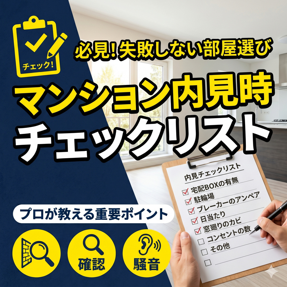 マンション内見時　チェックリスト（パスつき、表出力）の画像
