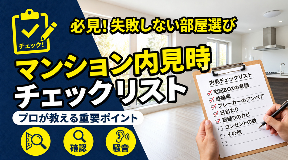 マンション内見時　チェックリストの画像