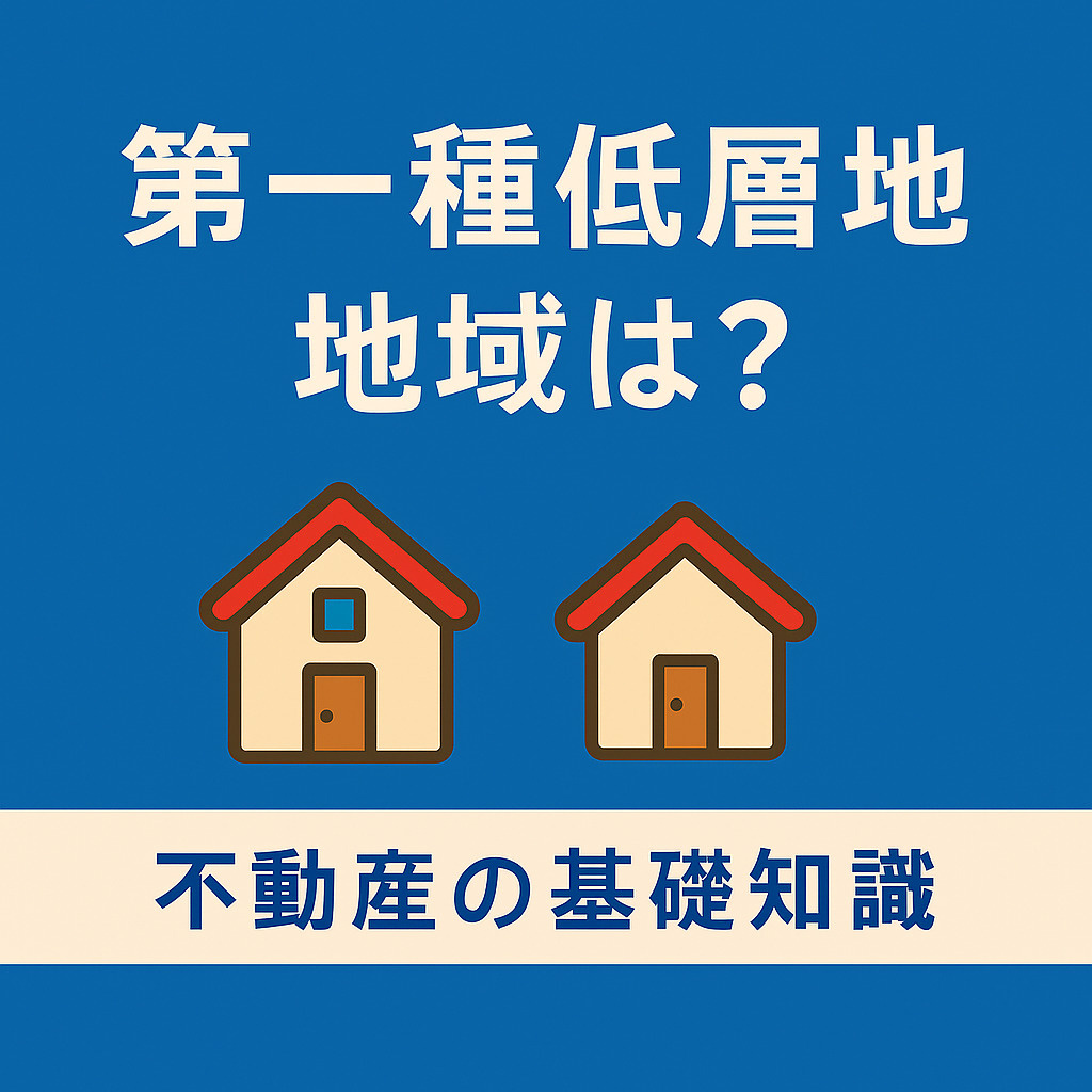 「第一種低層住居専用地域」ってどんな場所？静かな街を守るルールをわかりやすく解説します✨の画像
