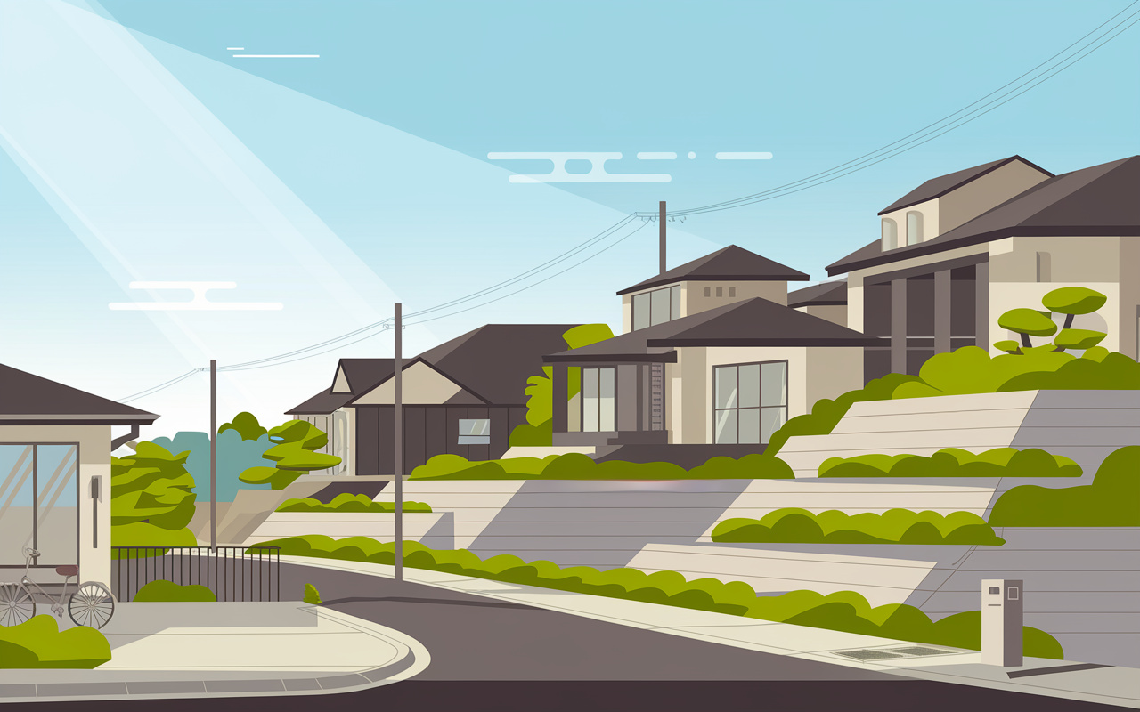 不動産の高低差が気になる方へ注意点は？購入前に知るべきポイントを紹介の画像