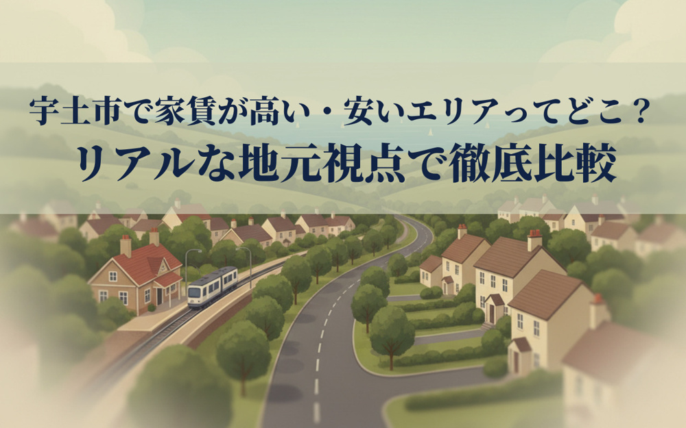 宇土市で家賃が高い・安いエリアってどこ？リアルな地元視点で徹底比較の画像
