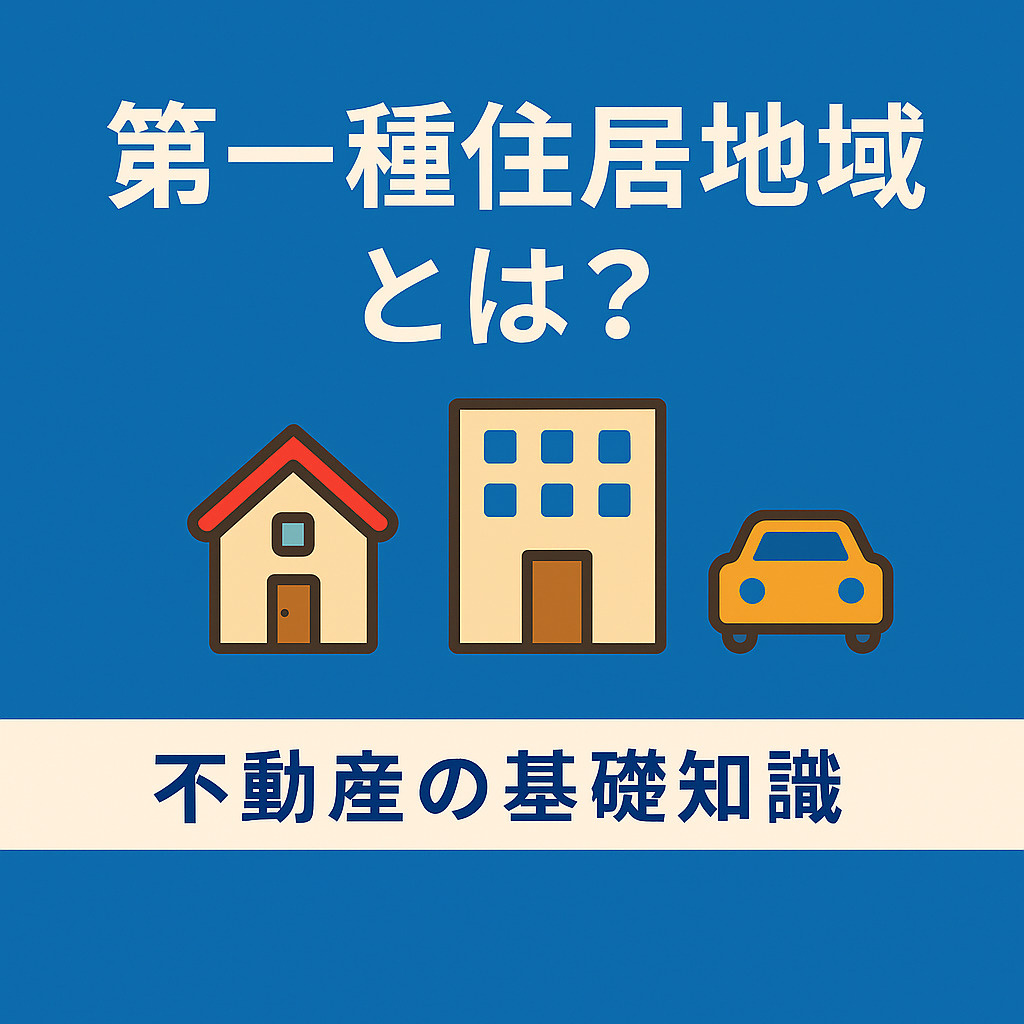 ️「第一種住居地域」ってなに？住宅とお店がほどよく共存する街をやさしく解説✨の画像