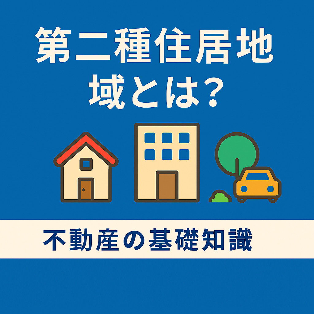  ️「第二種住居地域」ってなに？住宅と店舗が共存する街の特徴をやさしく解説✨の画像