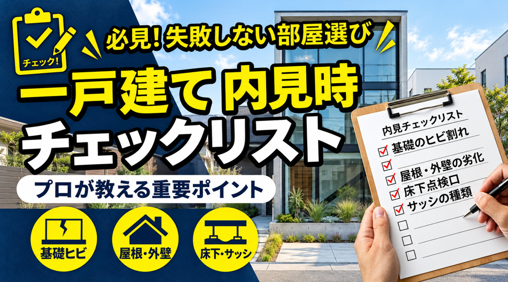 一戸建て　内見時チェックリストの画像