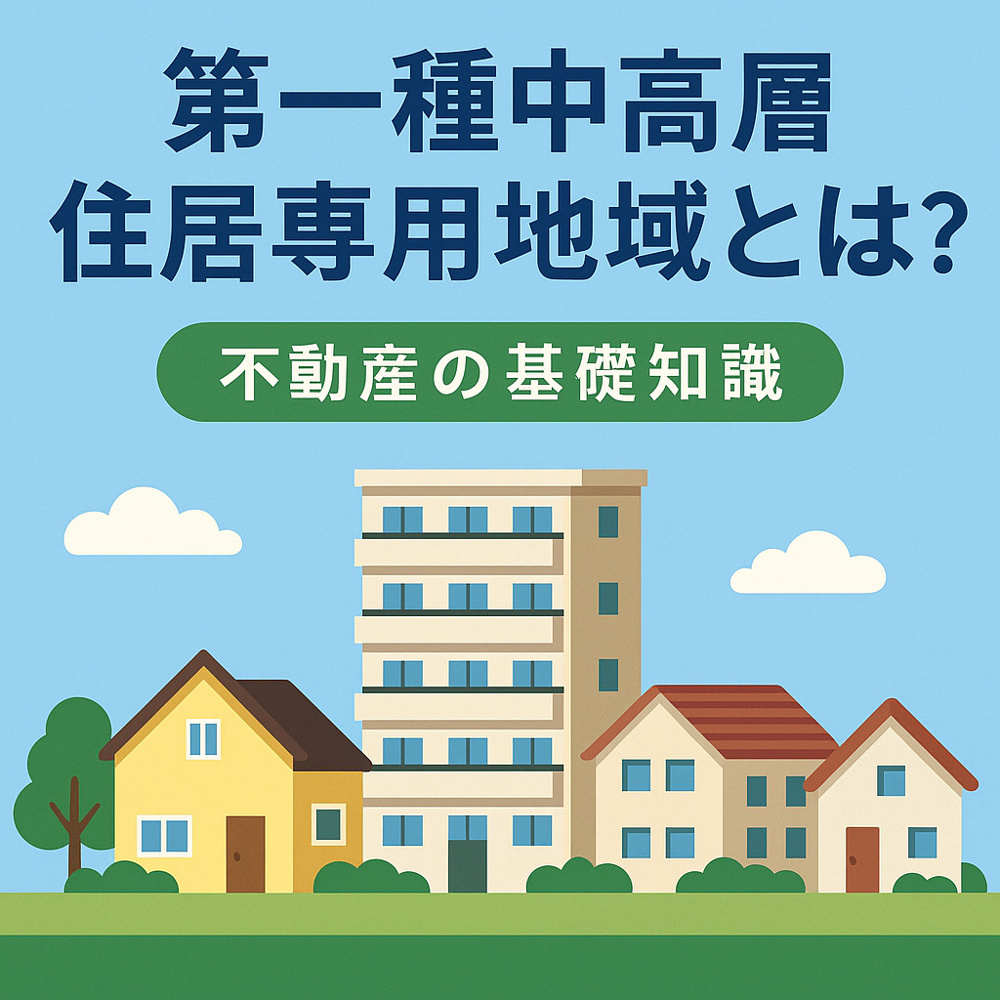 第一種中高層住居専用地域とは？落ち着いた住宅環境と利便性を両立する街の仕組みを解説します。の画像