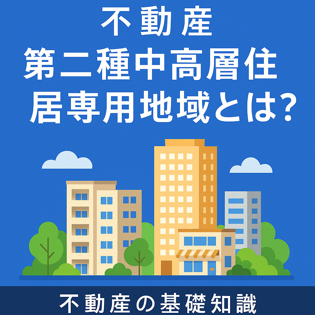 第二種中高層住居専用地域とは？住宅を中心に、商業施設も共存できる街の特徴を解説します。の画像