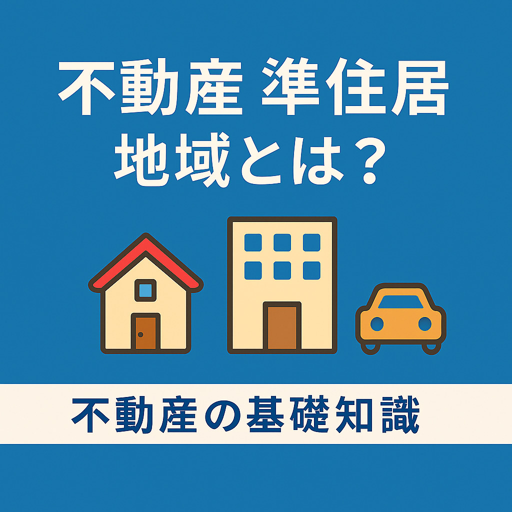  不動産の基礎知識：準住居地域とは？建てられる用途・規制・メリット/注意点をやさしく解説の画像