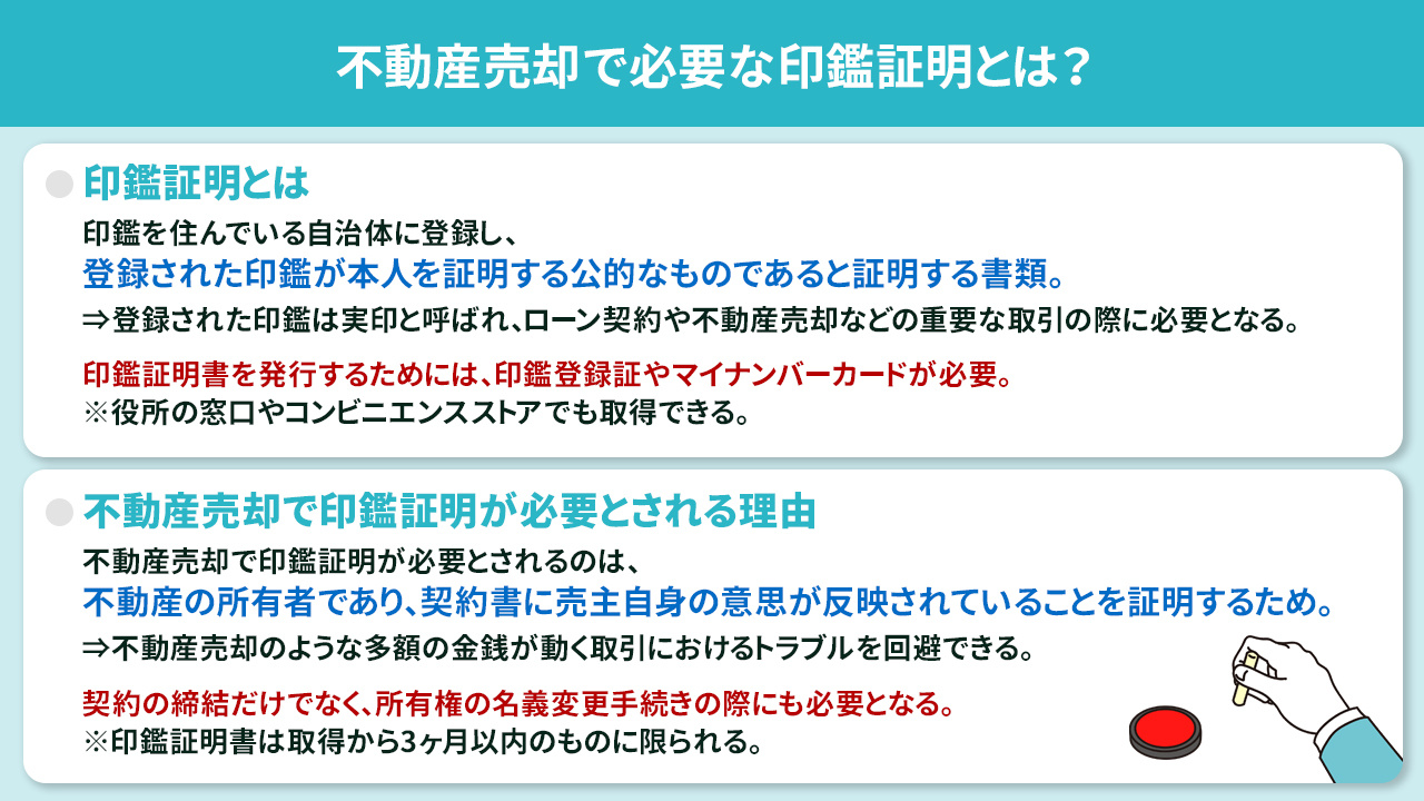 不動産売却で必要な印鑑証明とは？