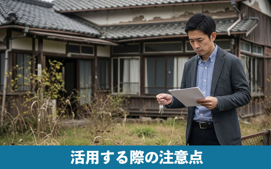 空き家をトランクルームとして活用する際の注意点