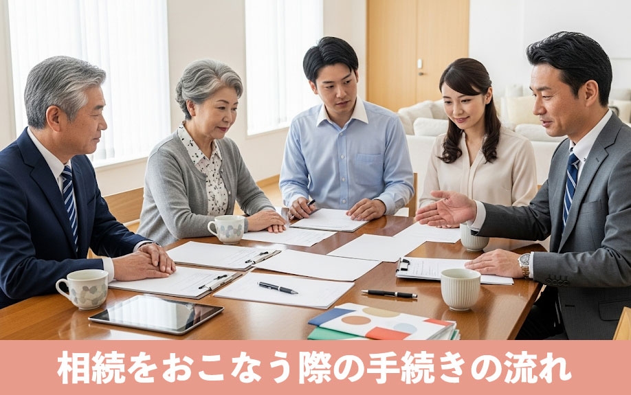 相続をおこなう際の手続きの流れ