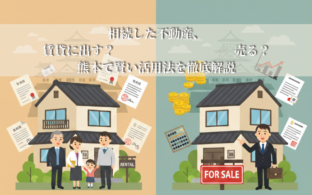 相続した不動産、賃貸に出す？売る？熊本で賢い活用法を徹底解説の画像