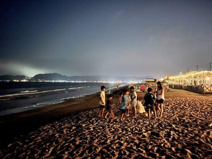 夏休みの終わりも海での画像