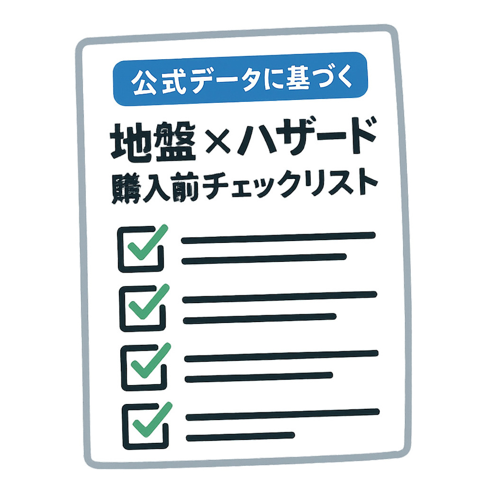 土地・新築一戸建て購入前に見るべき 「地盤・ハザード」チェックリストの画像