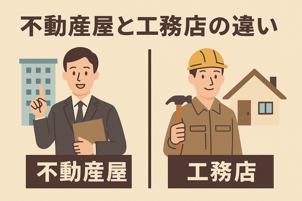 不動産屋と工務店の違いの画像