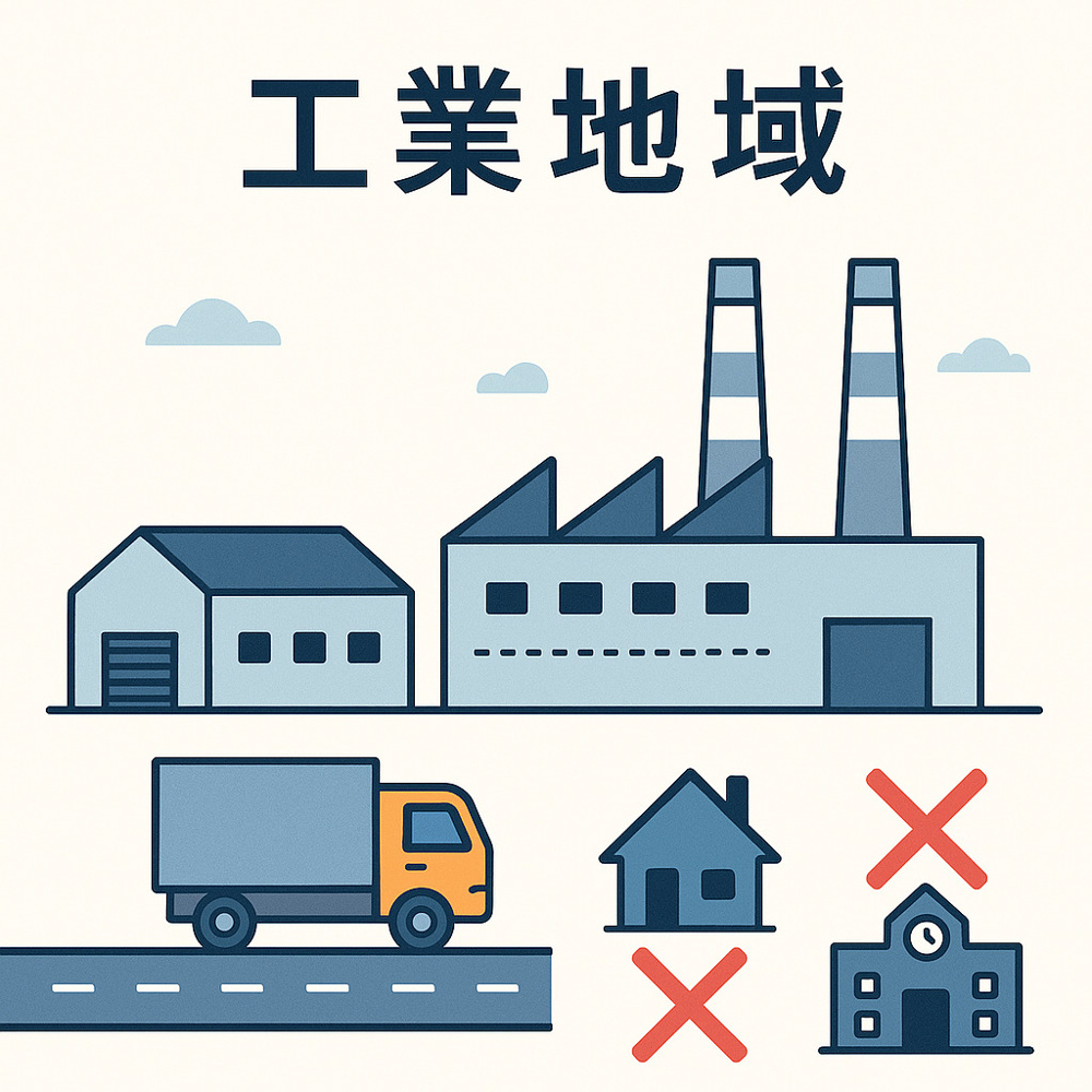  不動産 工業地域とは？ 生産活動を支えるエリアの特徴の画像