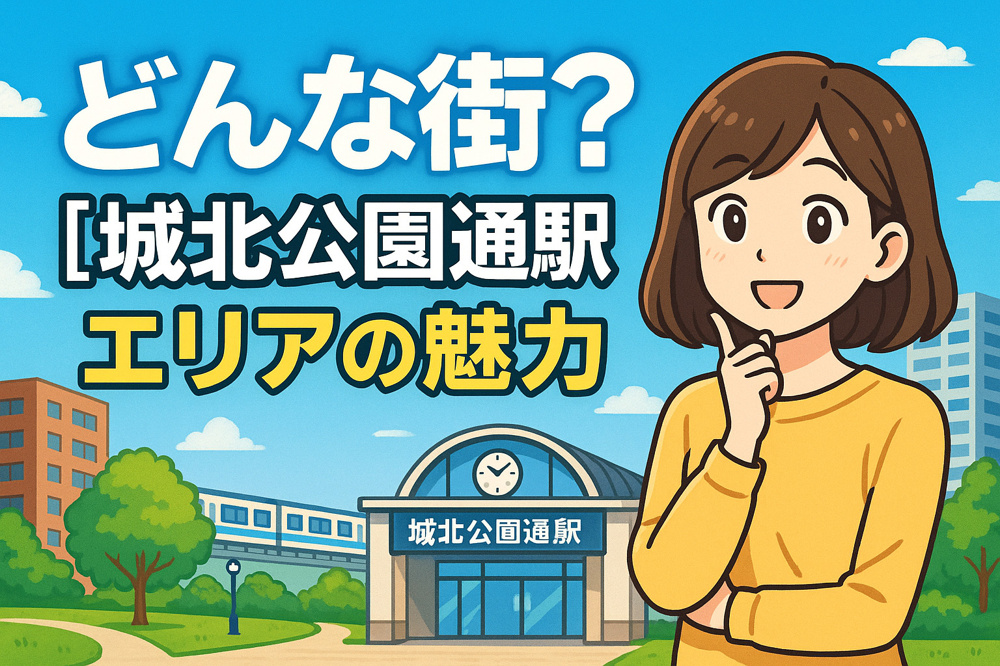 どんな街？城北公園通駅エリアの魅力の画像